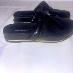 Kelsi Dagger Brooklyn Sail Mule/ Women’s Size 5 1/2 Black Leather Upper